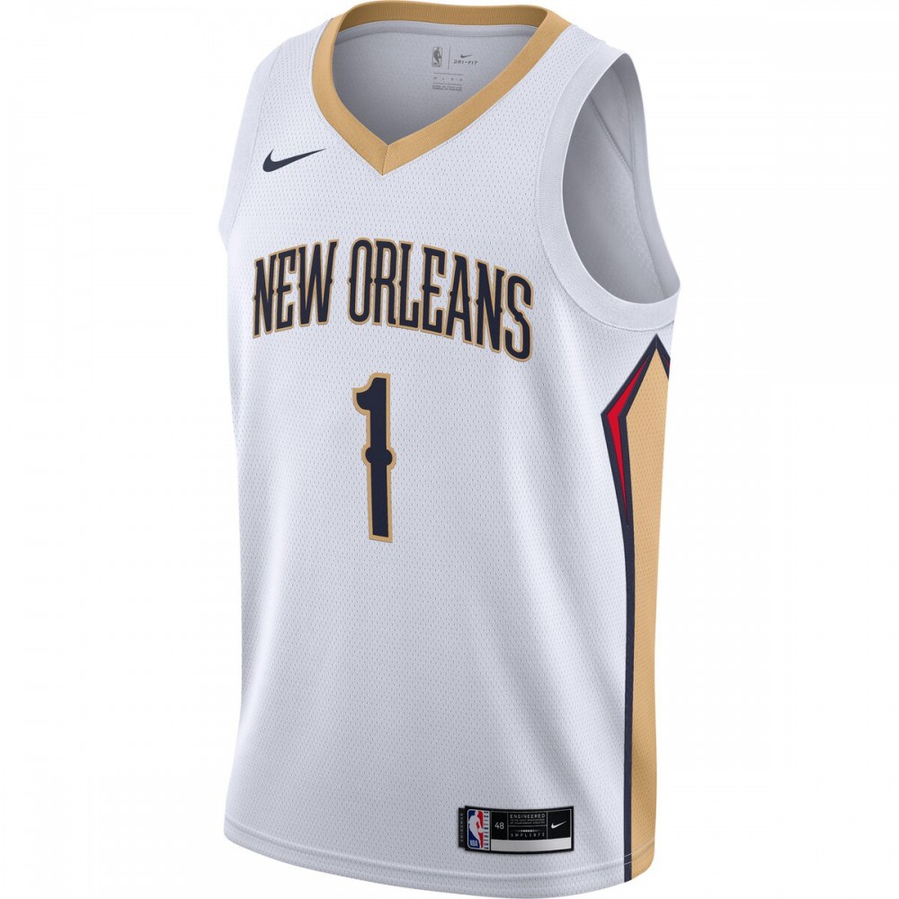 Zion Williamson New Orleans Pelicans 2020/21 Swingman Jersey - White - Association Edition-Pro Kit Vault | Brand New 26/27 Sports Jerseys